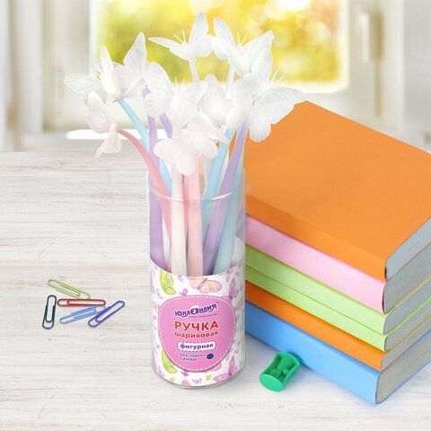 Ручка фигурная шариковая силиконовый корпус, ассорти, СИНЯЯ, узел 0,7мм ЮНЛАНДИЯ Бабочка 1/12 Ручка фигурная шариковая силиконовый корпус, ассорти, СИНЯЯ, узел 0,7мм ЮНЛАНДИЯ Бабочка 1/12