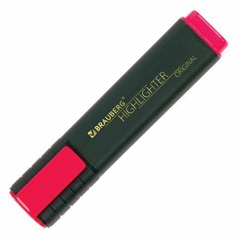 Текстмаркер розовый 1-5 мм скошенный наконечник BRAUBERG ORIGINAL 1/12/576 Текстмаркер розовый 1-5 мм скошенный наконечник BRAUBERG ORIGINAL 1/12/576