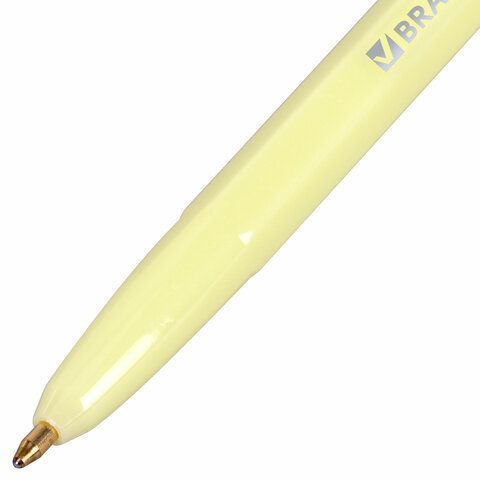 Ручка шариковая синяя узел 1мм линия 0,5мм РОССИЯ CARINA 1/36