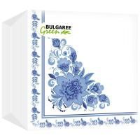 Салфетки (24х24) 1-сл Гжель (100) 1/30