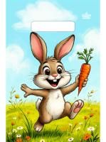 Пакет с вырубной ручкой (20х30)-30 Зайка и ежик Тико 100/3000