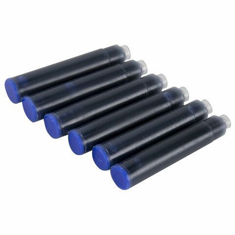 Картриджи чернильные СИНИЕ CENTROPEN, КОМПЛЕКТ 6 шт., 0019/6 Картриджи чернильные СИНИЕ CENTROPEN, КОМПЛЕКТ 6 шт., 0019/6