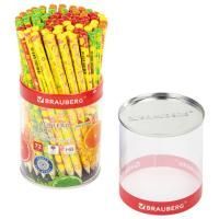 Карандаш ч/гр НВ дерево корпус ассорти FRESH ZONE BRAUBERG 1/72