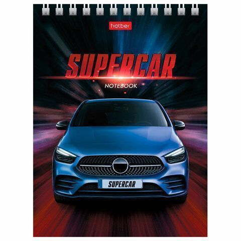 Блокнот 40л А6 110х145мм гребень HATBER Машины 1/6/96