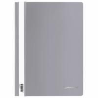 Папка скоросшиватель с прозр верхн лист BRAUBERG А4 серый 1/25/400 