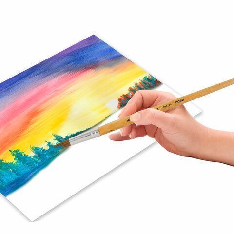 Кисть пони круглая №8  BRAUBERG 1/30