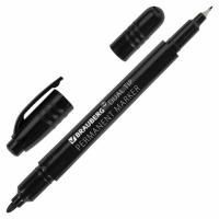 Маркер перман. DUO двусторонний 0,7-1мм, черный Маркер перман. DUO двусторонний 0,7-1мм, черный